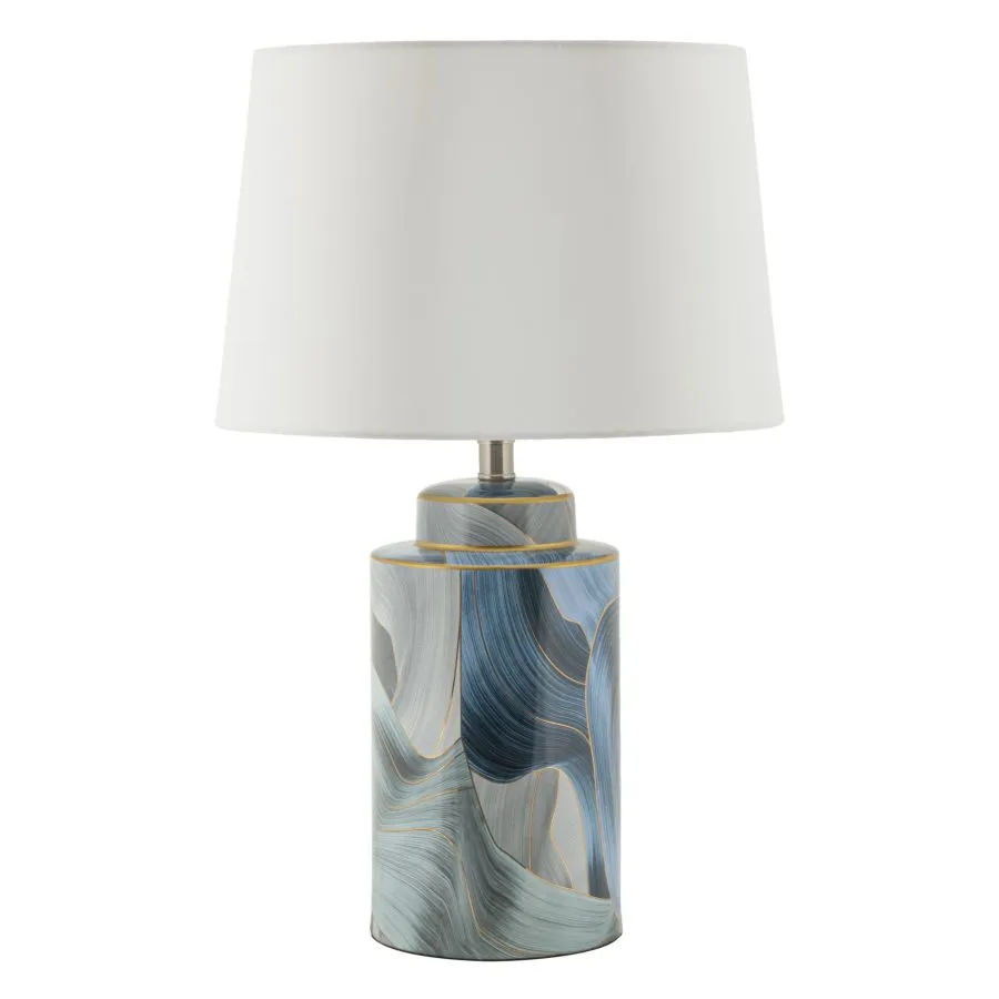 LAMPA STOŁOWA Z CERAMIKI ELEGANT 40X64 cm